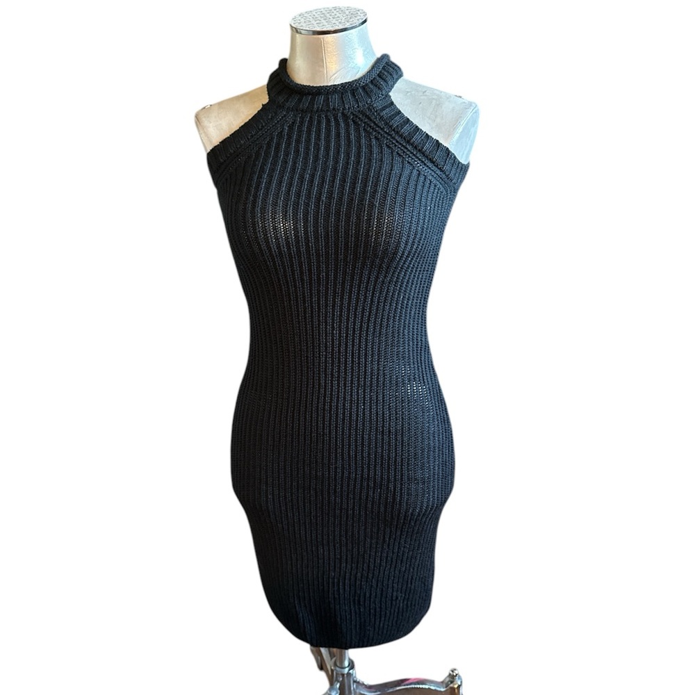 Tea & Cup Women’s Sweater Halter  Dress Sleeveless Size S/M
